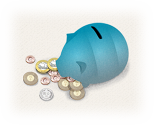 將家中的硬幣拿出來使用，以響應環保，資源再利用